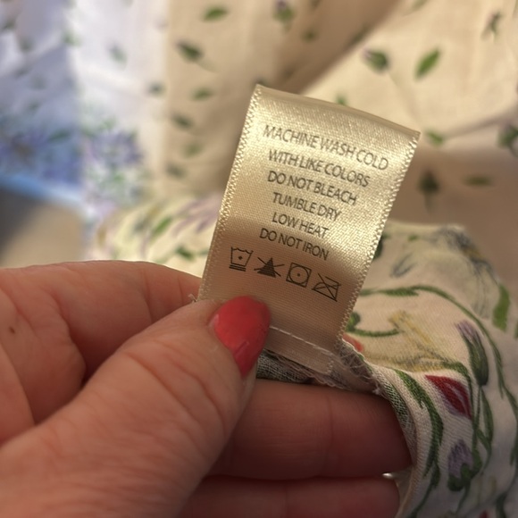 Max studio NWT. Linen and rayon chrysanthemum dress maxi size large - Picture 9 of 11